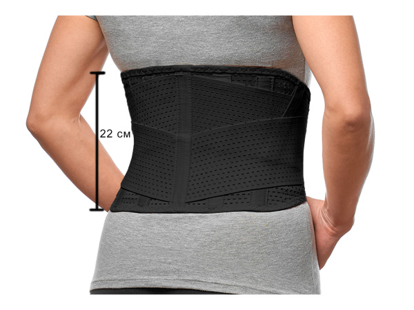 ПР-311С ЧЕР Орто.Ник (Ortonik) Корсет ортопедический противорадикулитный полужесткий (2)