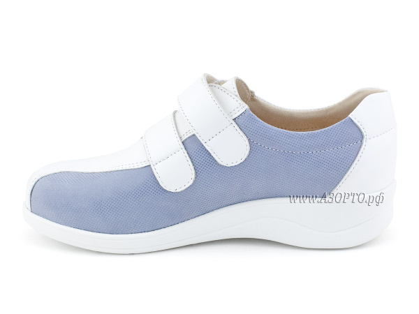 911-Доктор-Спектор-(Doktor-Spektor),-туфли-ортопедические-для-взрослых,-кожа,-белый,-голубой,-полнота-10(3)