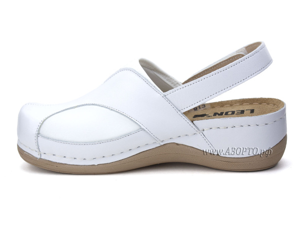 913WHT-Леон-(Leon),-сабо-для-взрослых-ортопедические,-удобная-медицинская-обувь(3)