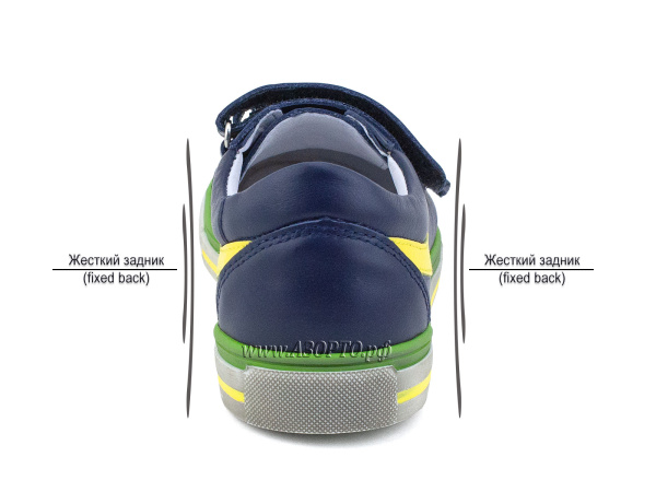 2446-2,65-Тотто-(Totto)-кроссовки-детские-ортопедические-профилактические,-кожа,-синий,-лимон(4)