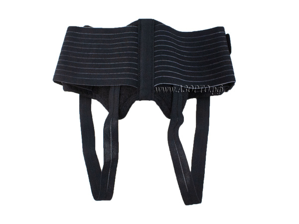 ПО-215 Орто.Ник (Ortonik) Бандаж послеоперационный грыжевой со съемными пелотами, черный (2)