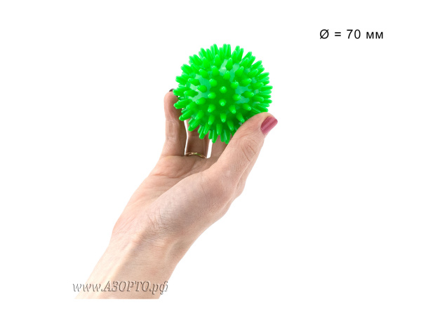 L0107-Ортосила-Мяч-массажный,-зеленый,-диаметр-70-мм(2)