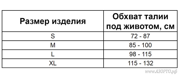 Экотен-н-LuxS-5-(Ecoten)-Бандаж-дородовый-размеры