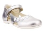 10208-022,9 Тотто (Totto), туфли детские ортопедические профилактические, кожа, белый, серебро в Москве