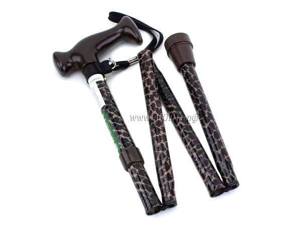 TN-133 Trives Трость опорная складная с ремешком и рисунком(2)