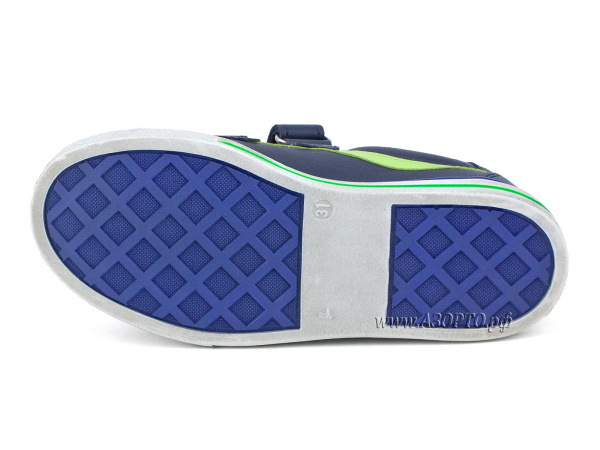 2446-2,064-Тотто-(Totto)-кроссовки-детские-ортопедические-профилактические,-кожа,-джинс,-лайм(5)