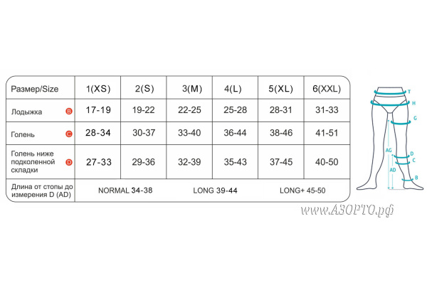 идеалиста-гольфы-размеры