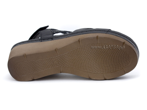 1022BLK-Леон-(Leon),-сандалии-для-взрослых-ортопедические(4)