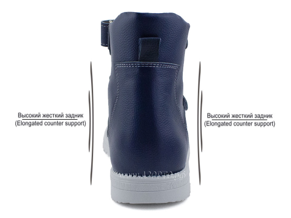 187_20БР-Аквелла-(Akwella),-сандалии-подростковые-открытые-ортопедические-с-высоким-берцем,-кожа,-темно-синий(4)