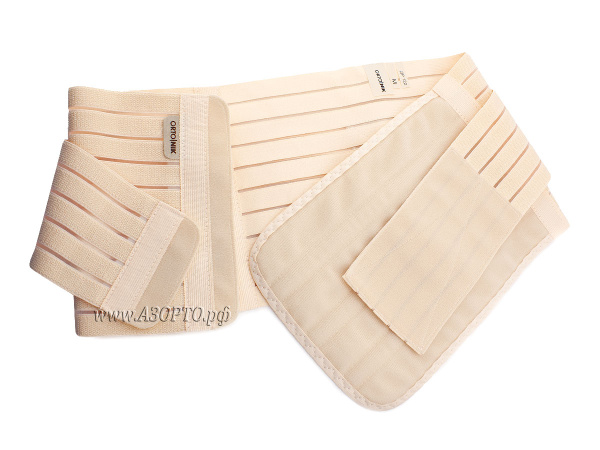 ДР-122 Орто.Ник (Ortonik) Бандаж послеродовый с мягкой панелью и дополнительной стяжкой, бежевый (4)